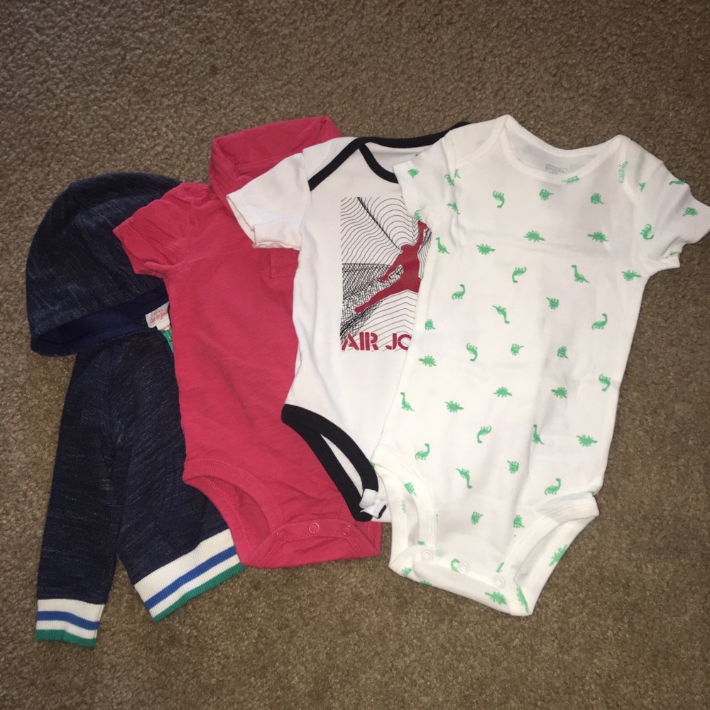 Baby Boy Onsies & Hoodie Bundle